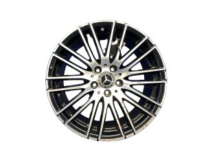 2022-2025 Mercedes-Benz C300 Silver 18x8.5 10 V-Spoke Machined Black Alloy Wheel (Used OEM)