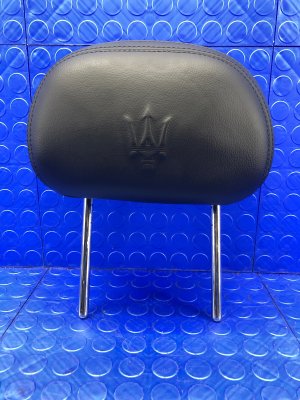 2017-2024 Maserati Levante Black Seat Leather Headrest - Rear, Right (Passenger) (Used OEM)