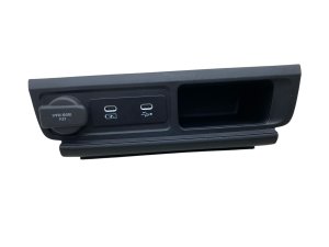 2023-2026 Honda Pilot Center Console Trim Panel Cover with Dual USB-C and 180W Power Port - Front (Used OEM)