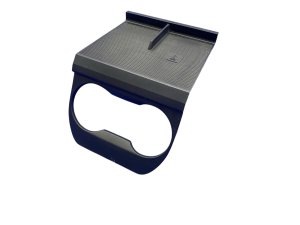 2022-2025 Lucid Air Black Front Center Console Cup Holder Trim Cover Panel (Used OEM)