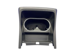 2023-2025 Subaru Solterra Black Center Console Dual Cupholder with Trim Panel - Front (Used OEM)