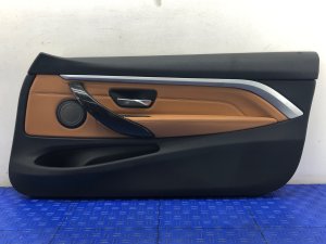 2014-2016 BMW 435i Brown Door Interior Trim Panel - Front, Right (Passenger) (Used OEM)