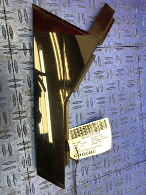 2017-2024 Volvo S90 Black Door Rearward Applique Trim Panel - Rear, Left (Driver) (Used OEM)