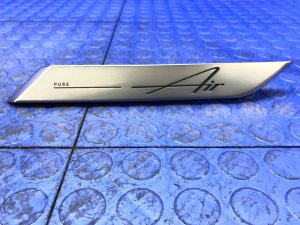 2022-2024 Lucid Air Silver Trim Logo Plate (Used OEM)