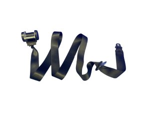 2005-2013 Porsche 911 Black Seat Belt Assembly - Rear, Right (Passenger) (Used OEM)