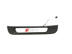 2013-2018 Audi S7 Black Illuminated Door Sill Trim Panel - Rear (Used OEM)