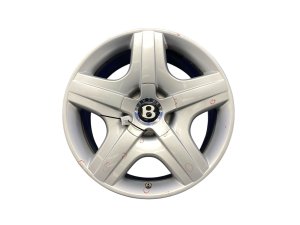 2004-2011 Bentley Continental Silver 19x9 5-Spoke Silver Alloy Wheel (Used OEM)