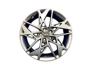 2022-2025 Genesis GV70 Silver 19x8 Twisted Spoke Hyper Painted Alloy Wheel (Used OEM)