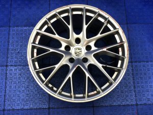 2017-2023 Porsche Panamera Silver 21x11.5 10 Y-Spoke Silver Alloy Rear Wheel (Used OEM)