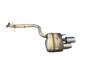 2022-2025 Lexus IS500 Chrome Exhaust Muffler Assembly with Chrome Tips - Rear (Used OEM)
