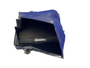 2004-2008 Lamborghini Gallardo Radiator AC Condenser Cooling Fan Air Shroud Assembly - Front (Used OEM)