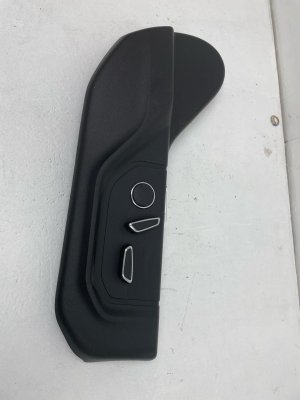 2011-2017 Ford F-550 Super Duty Ebony (Black) 10-Way Power Seat Recline and Tilt Adjustment Switch - Front, Right (Passenger) (Used OEM)