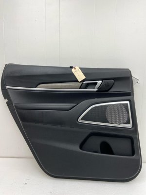 2020-2022 Kia Telluride Black Door Interior Trim Panel with Sunshade and Harmon Kardon Audio - Rear, Left (Driver) (Used OEM)