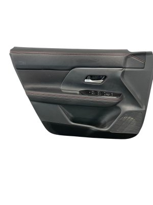 2025-2026 Nissan Kicks Black w/ Red Stitching Door Interior Trim Panel - Front, Left (Driver) (Used OEM)