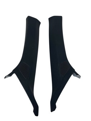 2022-2025 Audi S3 Black Windshield A-Pillar Trim Panel Set with Speakers - Front (Used OEM)