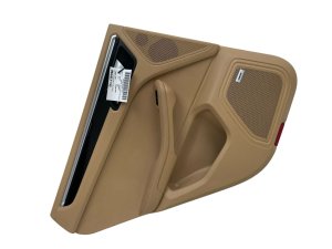 2015-2018 Porsche Macan Beige Door Interior Trim Panel - Rear, Left (Driver) (Used OEM)