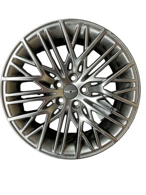 2021-2022 Genesis G90 Silver 19x9.5 15 Y-Spoke Silver Aluminum Rear Wheel (Used OEM)