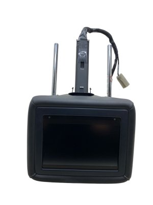 2018-2023 INFINITI QX80 Black Seat Leather Headrest with Screen - Front, Right (Passenger) (Used OEM)