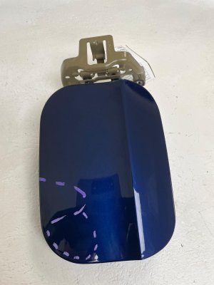 2022-2025 Acura MDX Blue Fuel Filler Door - Rear (Used OEM)