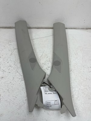 2024-2025 Hyundai Santa Fe Gray Windshield Inner A-Pillar Trim Panel Cover Set - Front (Used OEM)