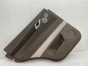 2021-2024 Genesis GV80 Beige Door Interior Trim Panel with Woodgrain and Premium Audio - Rear, Left (Driver) (Used OEM)
