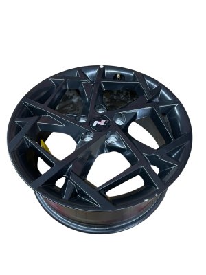 2024-2025 Hyundai Elantra Black 18x8 Multi-Spoke Machined Aluminum Alloy Wheel (Used OEM)