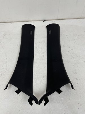 2016-2022 BMW 740i Black A-Pillar Trim Panel Set - Front (Used OEM)