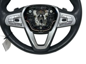 2017-2019 BMW 750i Black Leather Steering Wheel with Driver Assist (Used OEM)