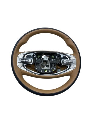 2021-2024 Genesis GV80 Blue Heated Leather Wrapped Steering Wheel (Used OEM)