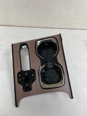 2023-2024 Lexus RX350h Wood Grain Center Console Trim Panel with Cup Holders (Used OEM)