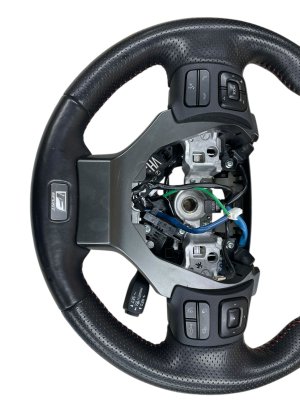 2021-2025 Lexus IS350 Black Heated Leather Steering Wheel with Controls and Paddle Shifters (Used OEM)