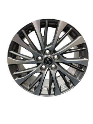 2019-2021 Lexus ES300h Silver 18x8 10-Split Spoke Silver Alloy Wheel (Used OEM)