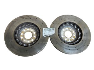2022-2025 Audi S3 14.1-inch Drilled Disc Brake Rotor Set - Front (Used OEM)