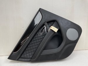 2016-2020 Bentley Bentayga Black Door Interior Trim Panel - Rear, Left (Driver) (Used OEM)