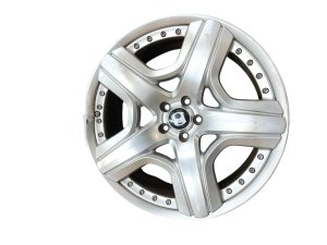 2011-2018 Bentley Continental Silver 21x9.5 5-Spoke Multi-Piece Silver Alloy Wheel (Used OEM)
