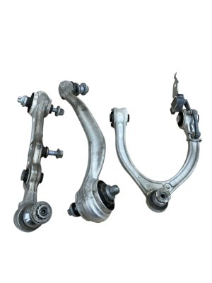2013-2018 Porsche Cayenne Lower Suspension Control Arm and Strut Rod Set - Front, Left (Driver) (Used OEM)