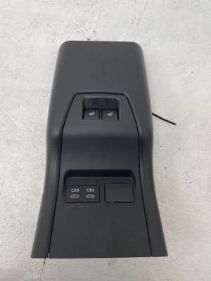 2023-2025 Toyota Prius Black Center Console Cover Trim Panel with Seat Controls - Rear (Used OEM)