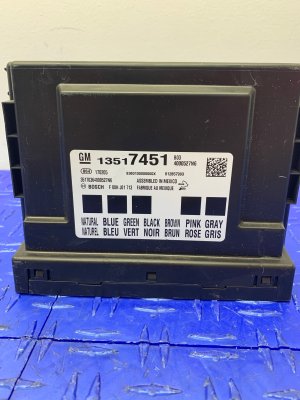 2016 Chevrolet Malibu Body Control Module (Used OEM)