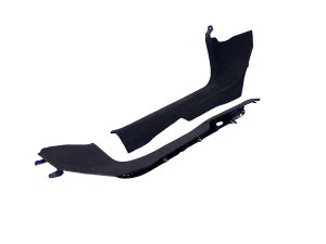  Tesla Model 3 Black Lower Interior A-Pillar Trim Cover Panel Set - Front (Used OEM)