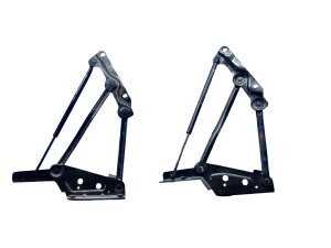 2003-2010 Dodge Viper Black Convertible Trunk Lid Hinge and Support Shock Set - Rear, Right (Passenger) (Used OEM)