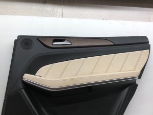 2012-2015 Mercedes-Benz ML350 Beige Illuminated Door Interior Trim Panel - Rear, Right (Passenger) (Used OEM)