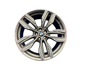 2018-2020 BMW 740i Silver 20x10 10-Grooved Spoke Rear Alloy Wheel (Used OEM)