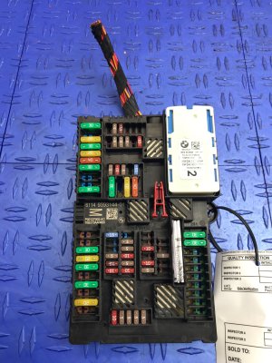 2017 BMW 750i Trunk Mounted Power Distribution Fuse Box - Rear (Used OEM)