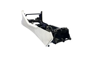 2020-2025 BMW M8 Silver Center Console Trim Cover Panel with Heated Armrest - Front (Used OEM)