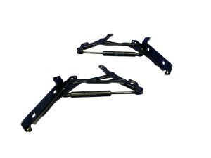 2011-2016 Ferrari FF Black Trunk Hatch Support Bracket Hinge and Shock Set (Used OEM)