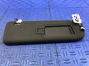 2017-2023 Porsche Panamera Black Cloth Sun Visor - Front, Right (Passenger) (Used OEM)