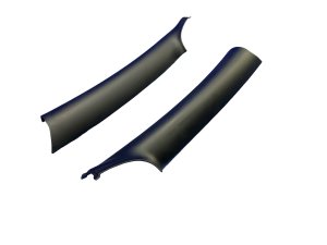 2003-2006 Dodge Viper Black Interior A-Pillar Trim Cover Panel Set - Front (Used OEM)