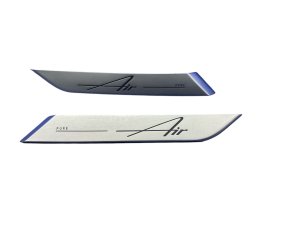 2022-2025 Lucid Air Silver Rear Pillar Trim Panel Badge Set (Used OEM)