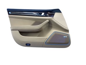 2017-2023 Porsche Panamera Beige Door Interior Trim Panel - Front, Left (Driver) (Used OEM)