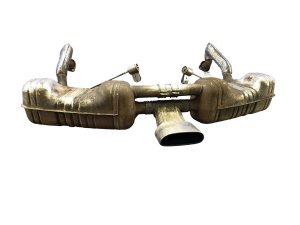 2013-2016 Porsche Boxster Exhaust Muffler and Pipe Assembly - Rear (Used OEM)